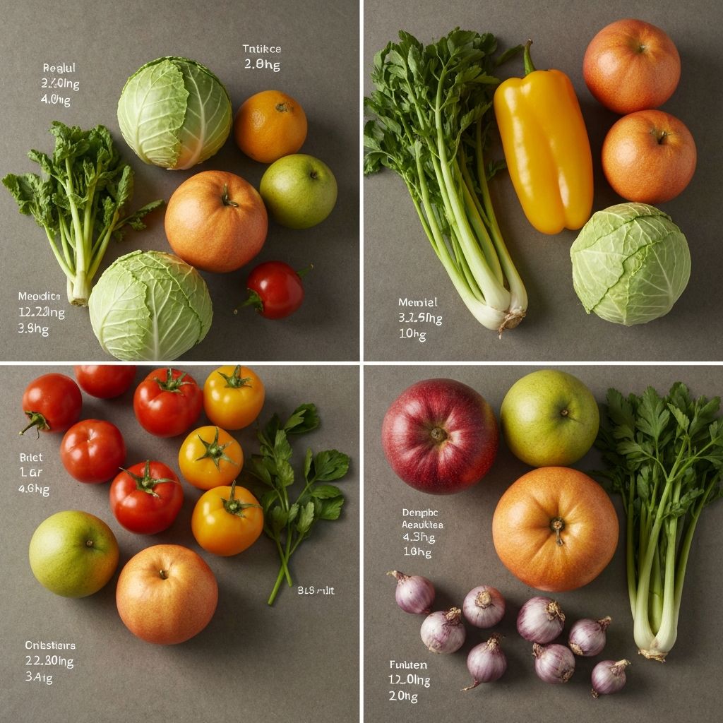 Größe und Gewicht von Produkten