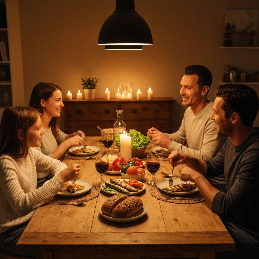 Семейство споделя хранене с теплина и свързаност